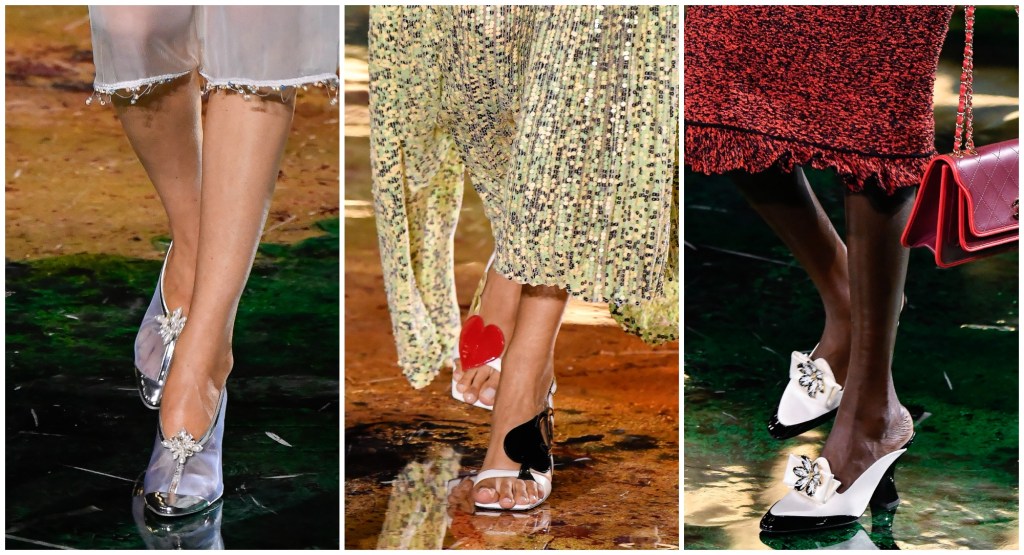 Chanel spring 2027 shoes play with animal print and jeweled details