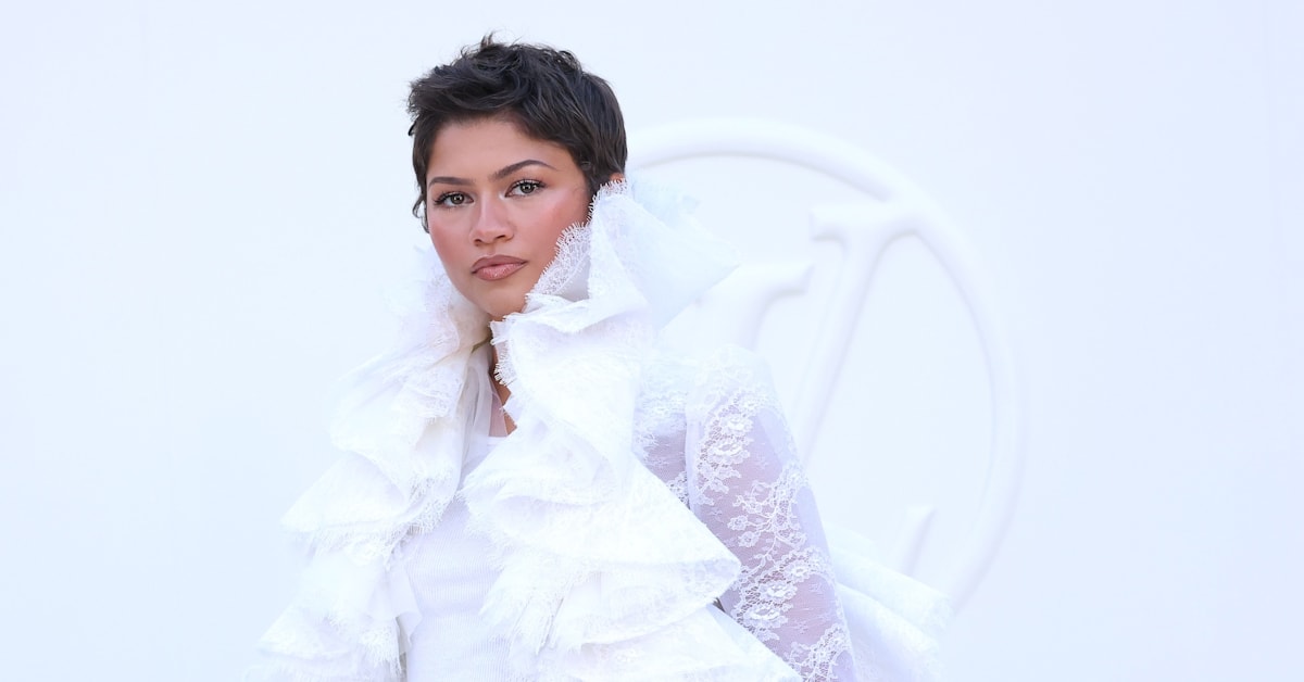 Zendaya wears angelic look for Louis Vuitton spring/summer 2027 show in ...