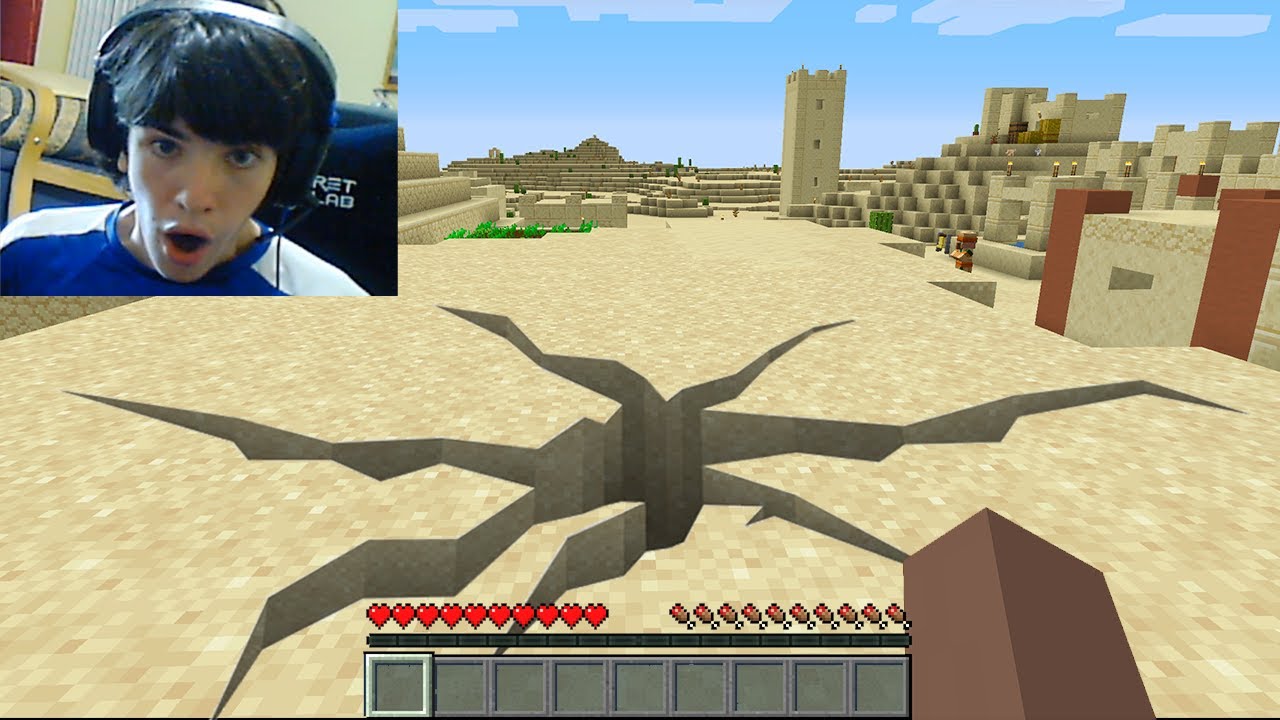 I trolled a streamer with an earthquake in Minecraft