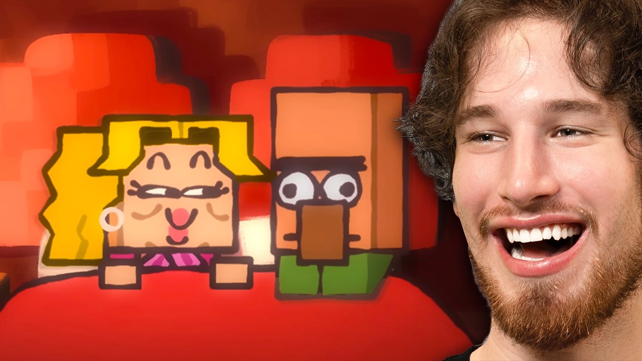 Watching the best Minecraft movie