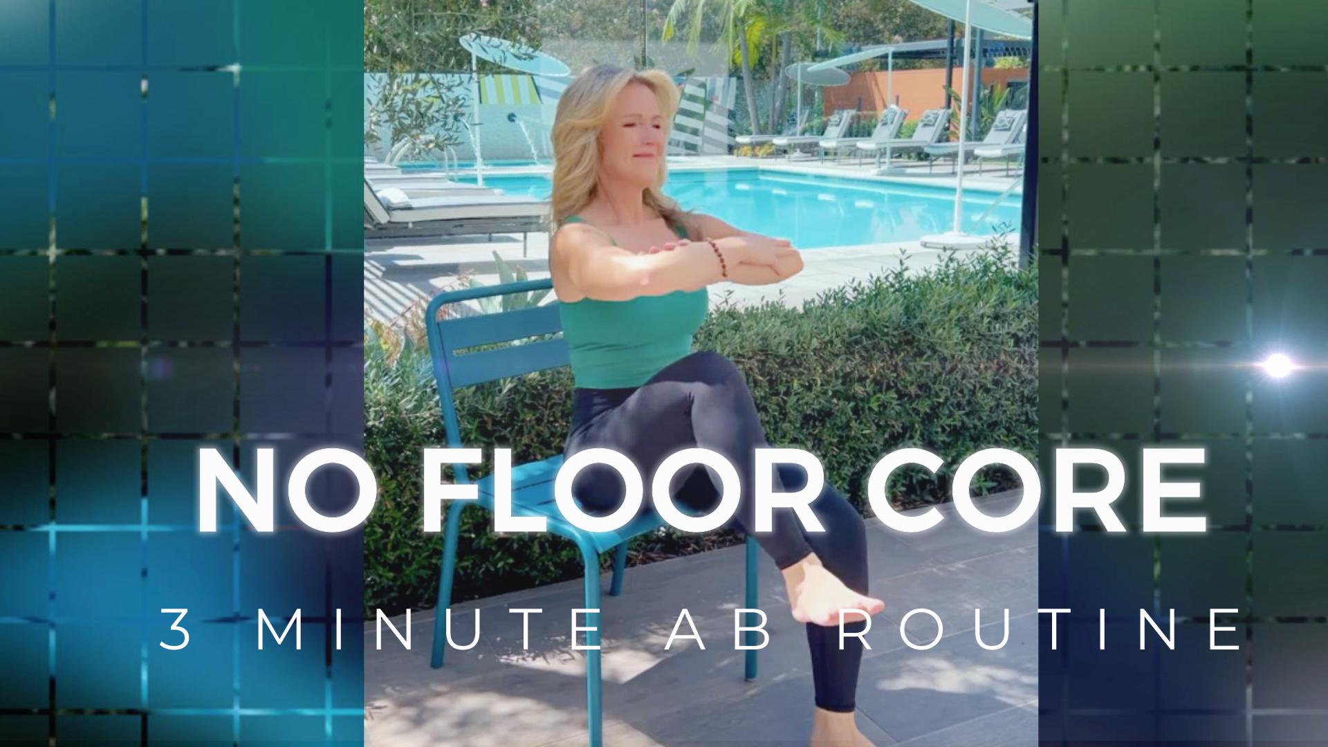 Zero crunches - 3 minute no floor core routine