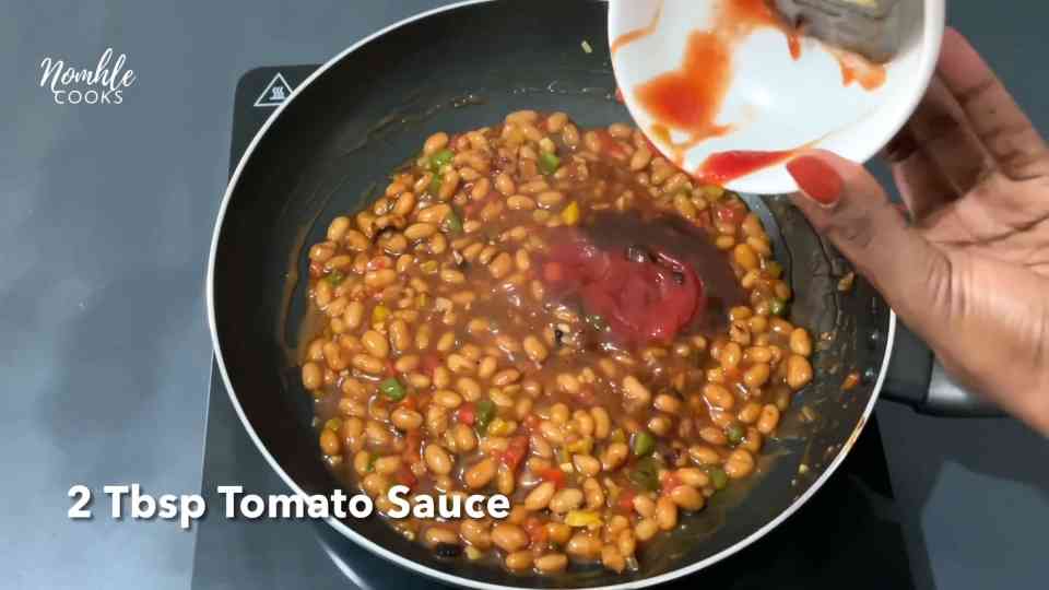 Easy baked beans from a can