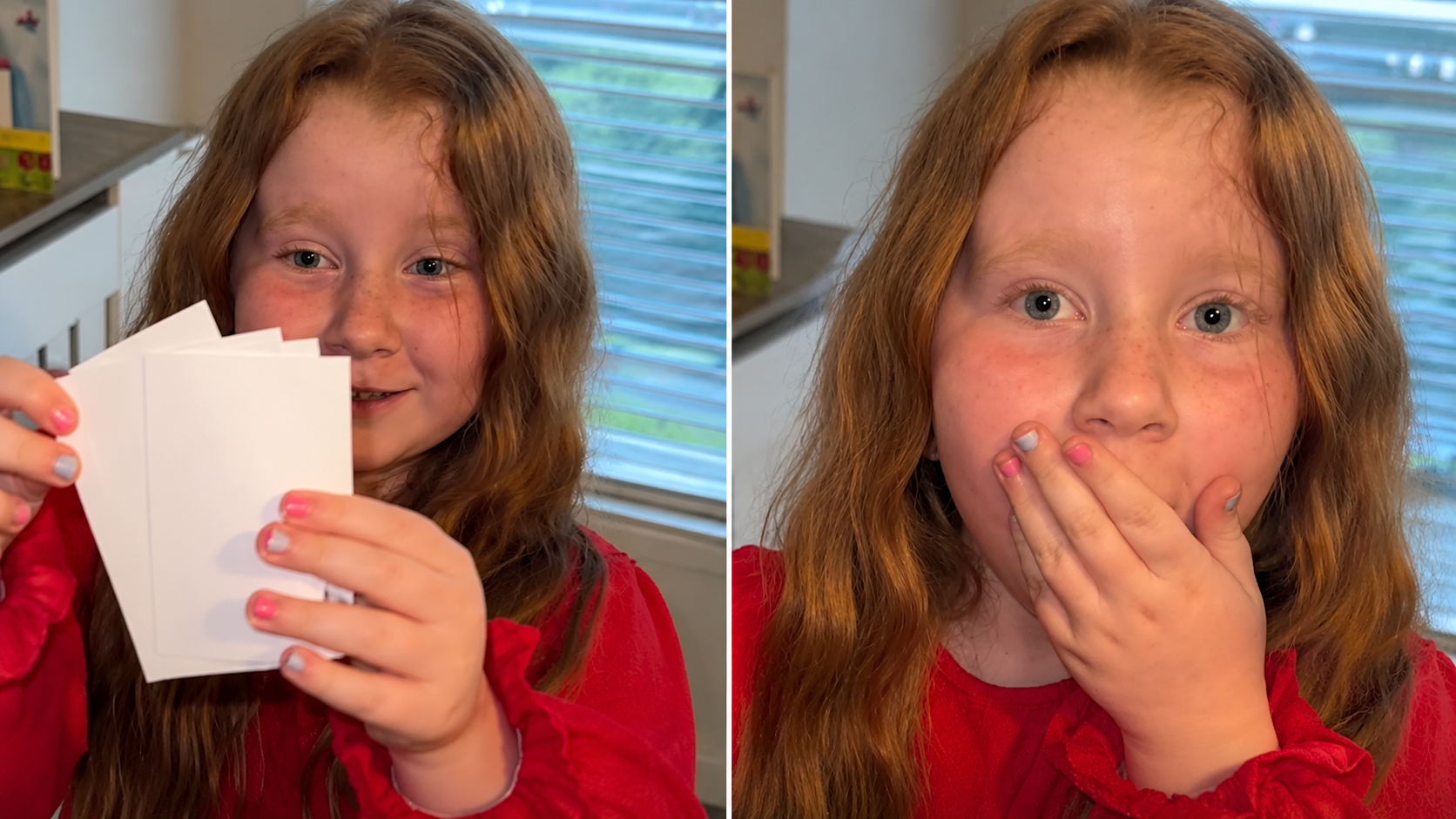 She thought she was opening her school report - then she realized it ...