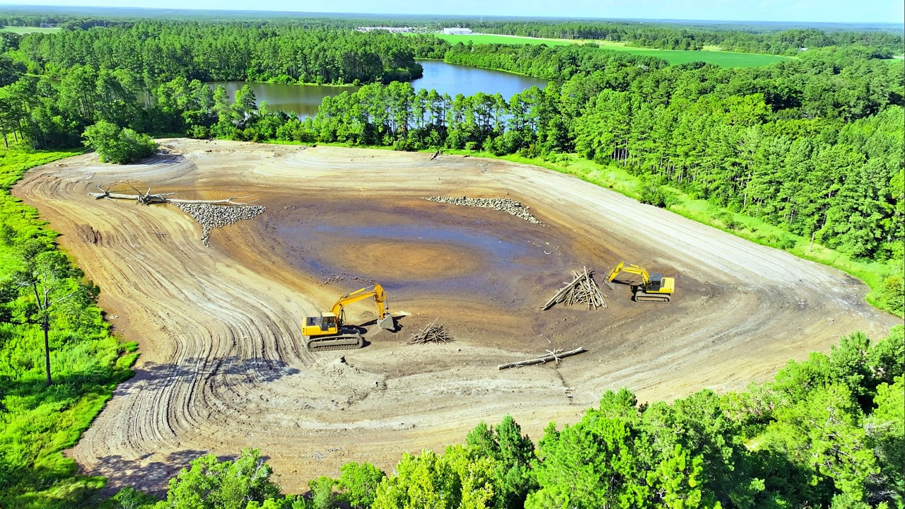 Restoring a 50 year old abandoned pond! (Adding structure)
