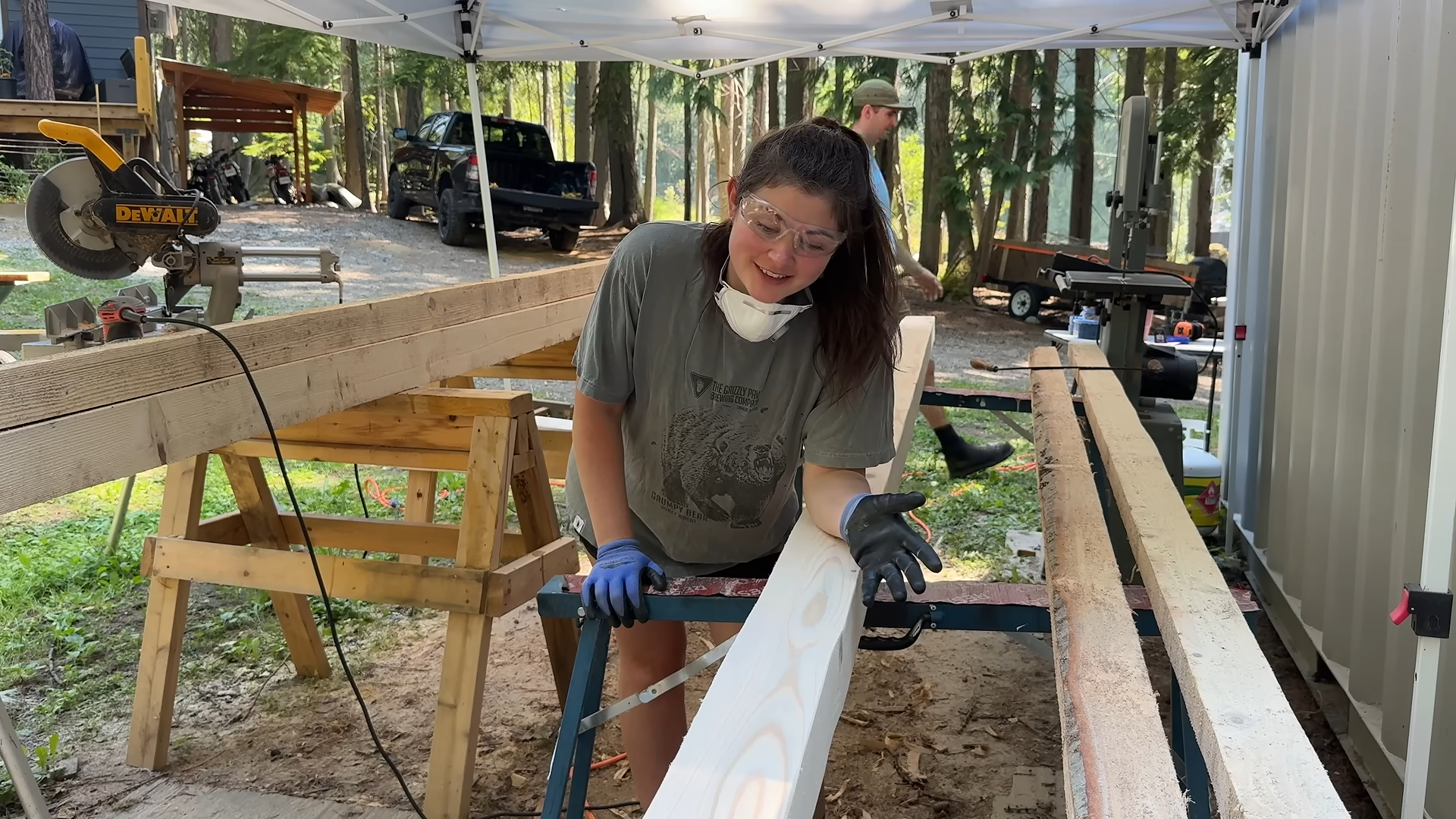 They had a fallen hemlock on their property then turned it into the ...