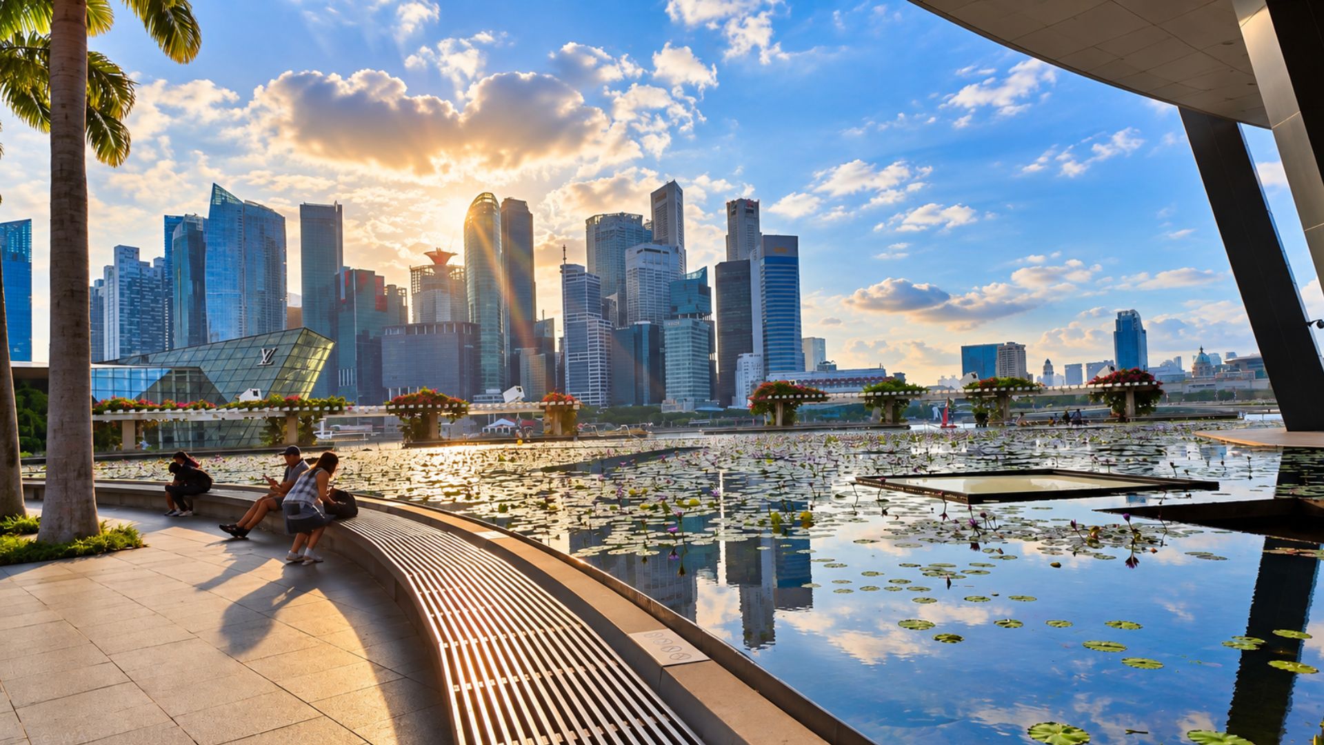 A relaxing walk along Singapore’s Marina Bay waterfront (4K)