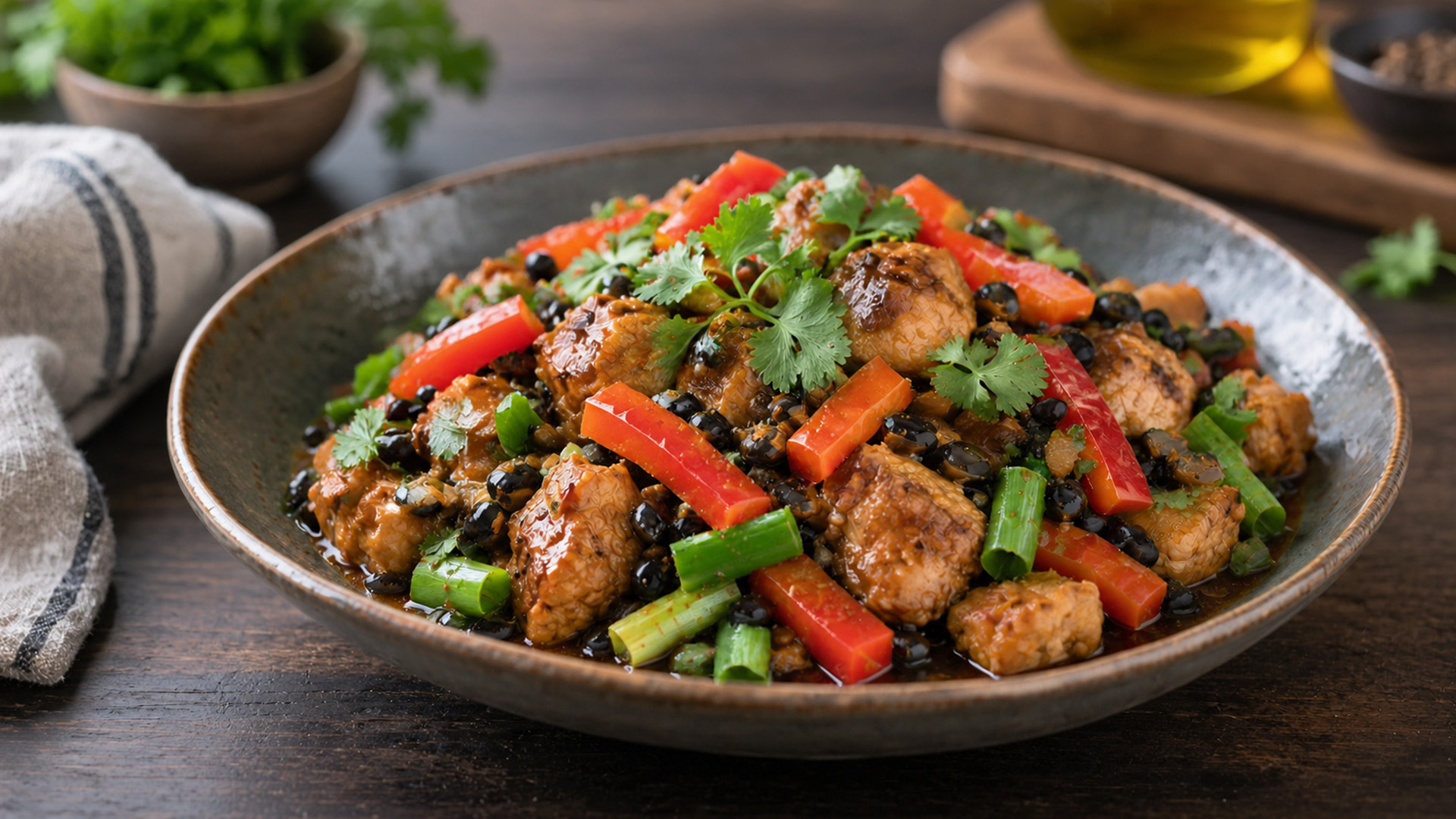 How do black beans transform this chicken dish?
