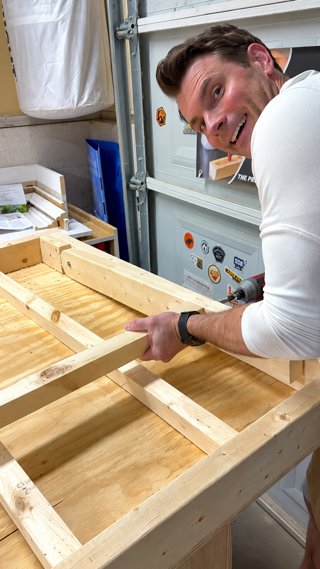 DIY wooden volleyball rebounder station