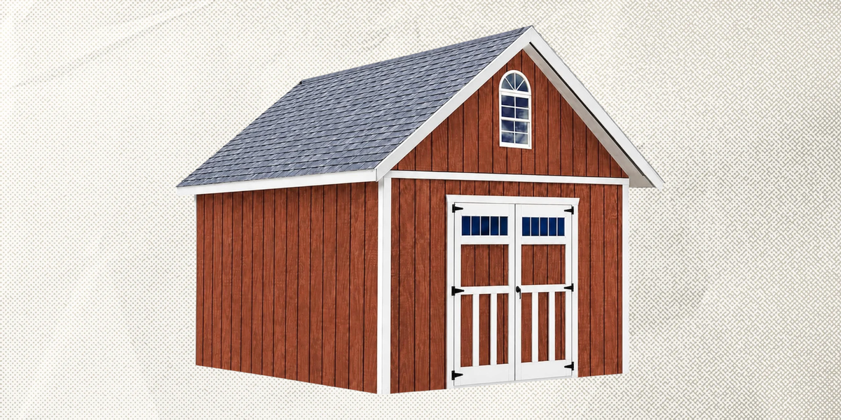 Amazon's selling a backyard barn that's filled with farmhouse charm