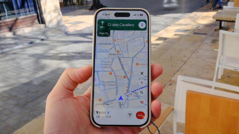 What do purple icons mean on Google Maps?