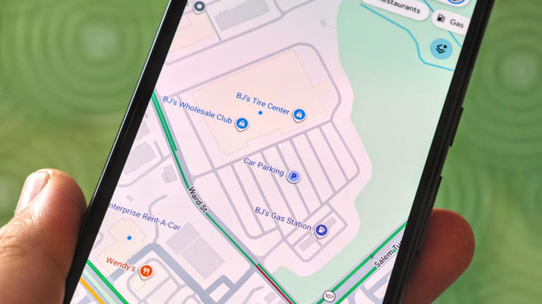 What do purple icons mean on Google Maps?