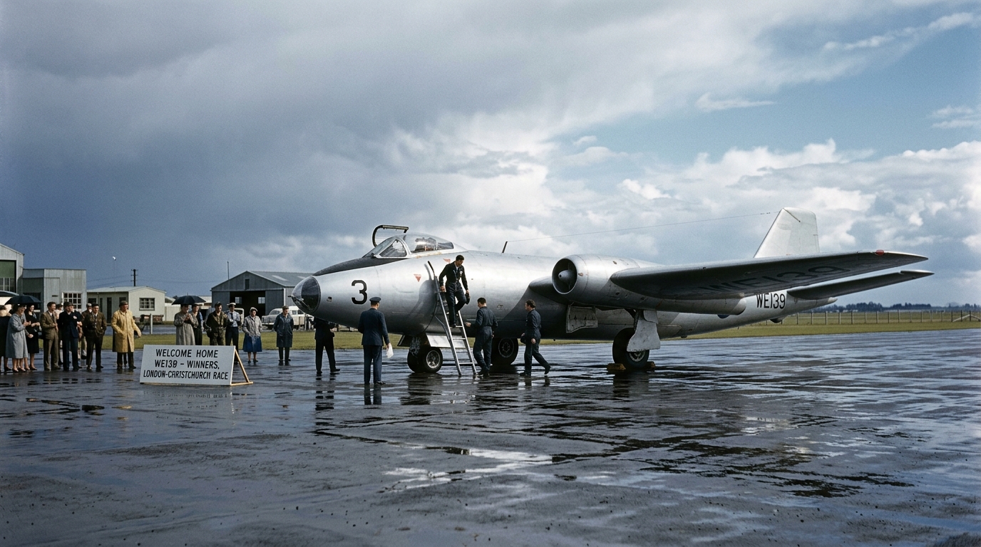 How the Canberra won the 1953 London-to-Christchurch air race
