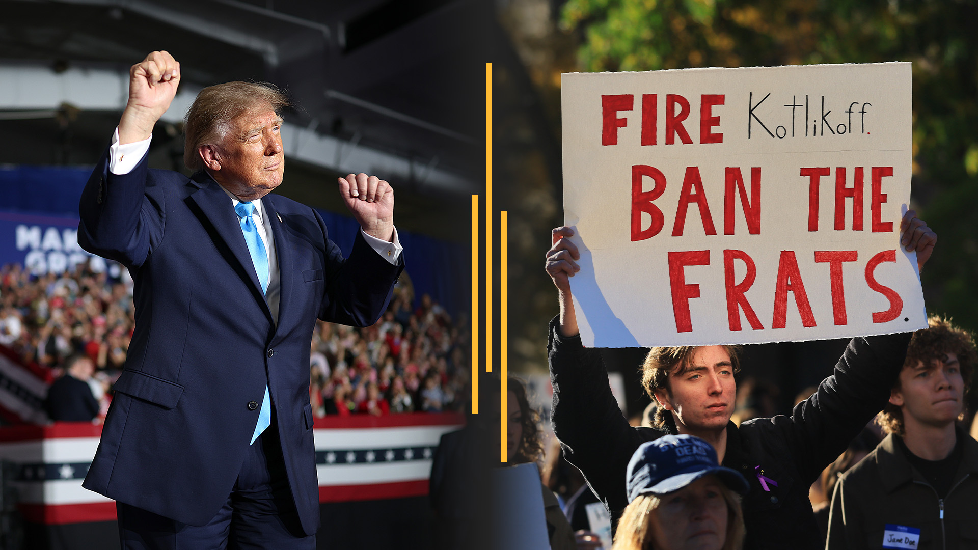 Trump shifts ad costs to MAGA super PAC; Cornell protests fuel no ...