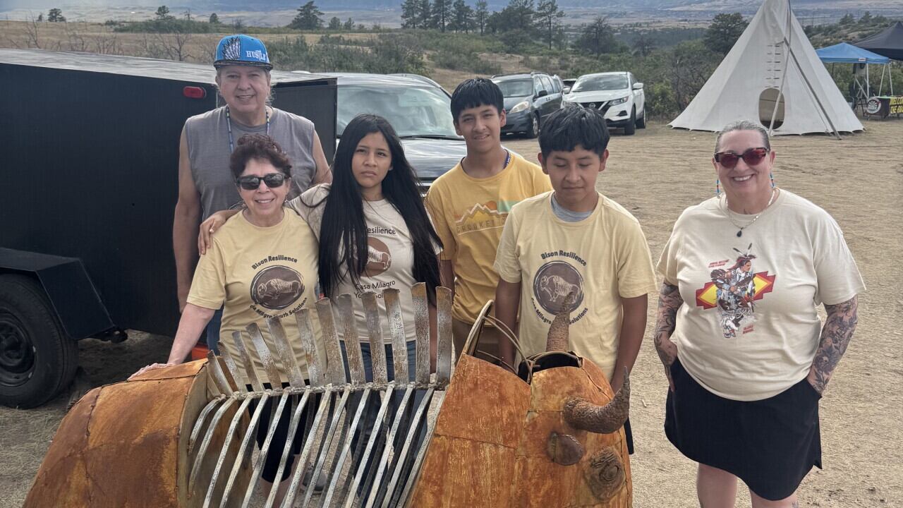 Stolen ‘Bison Resilience’ sculpture made by Native youth found, Pueblo ...