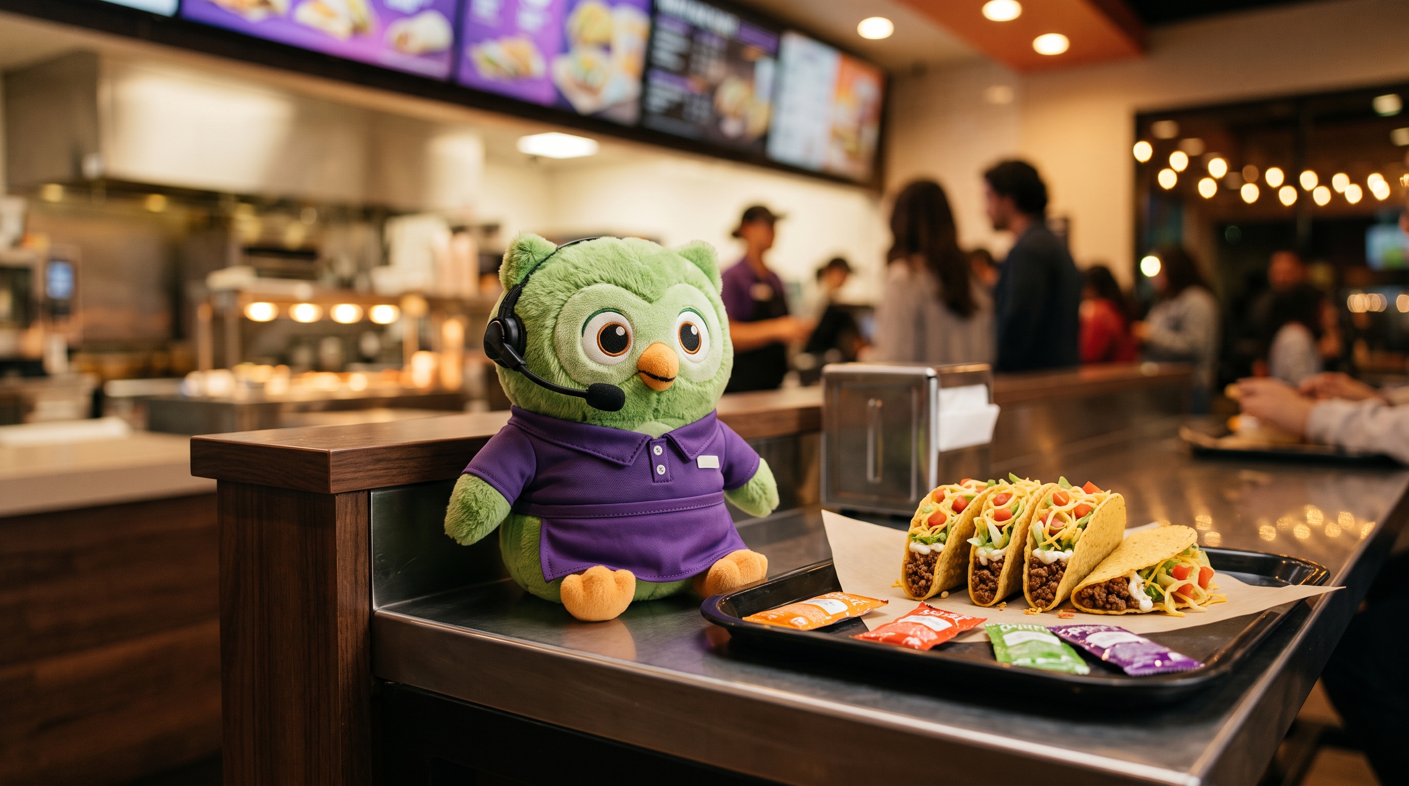 Taco Bell gives away 1,000 free $30 Duolingo plushies tonight from 5 to ...