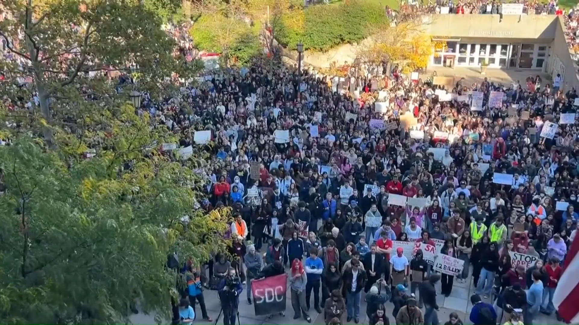 Students protest on Cornell's campus over handling of alleged gang rape