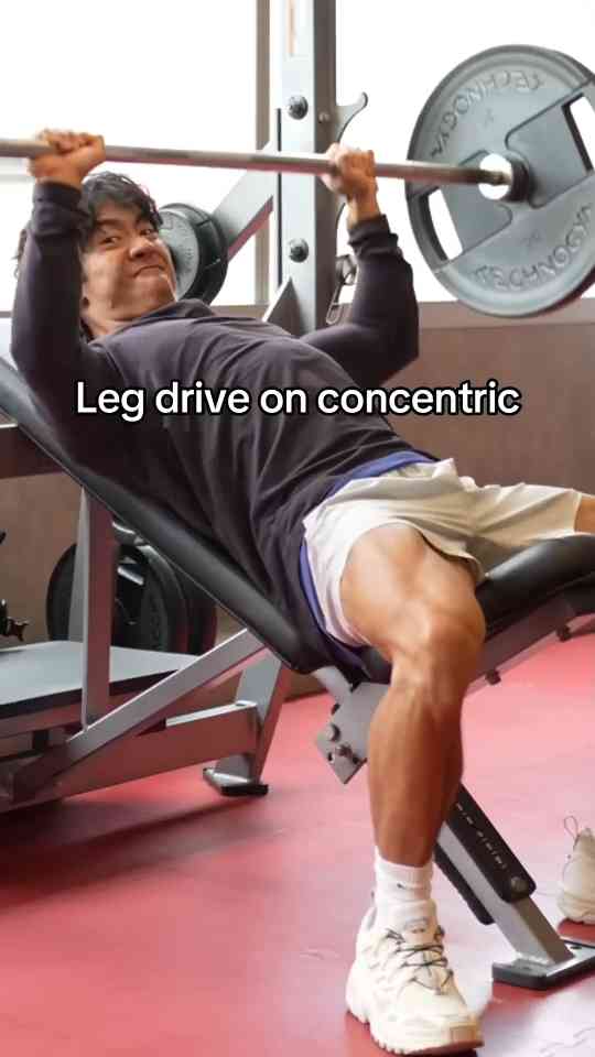 Use leg drive to improve your incline bench press
