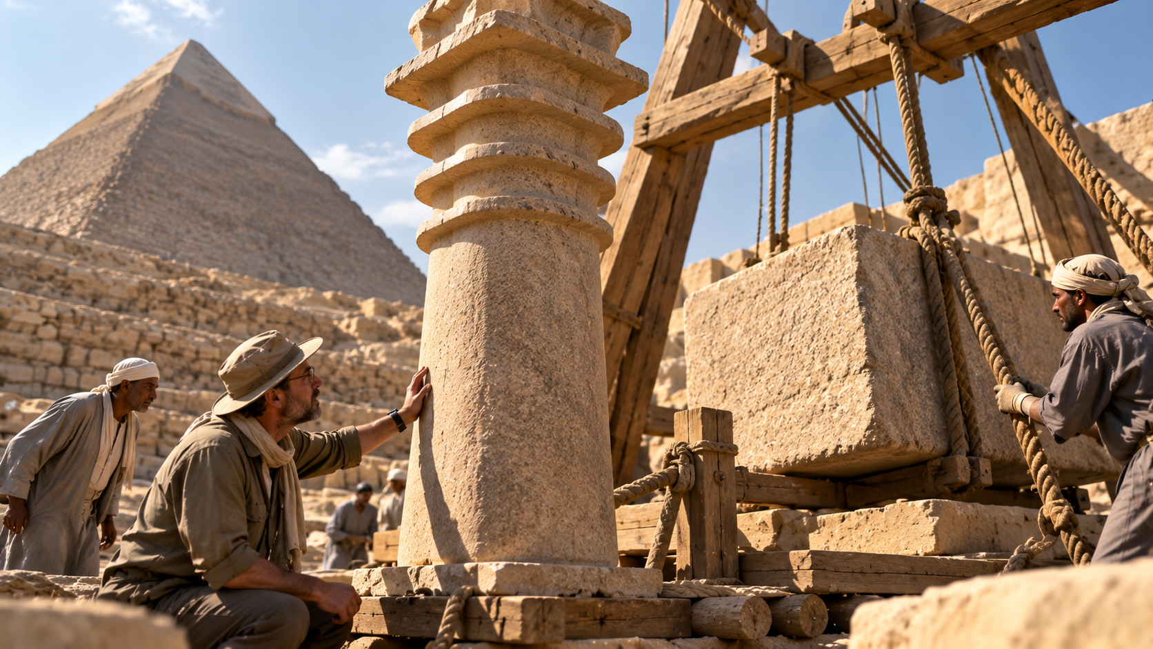They studied Egypt’s mysterious djed pillar… then an engineer built one ...