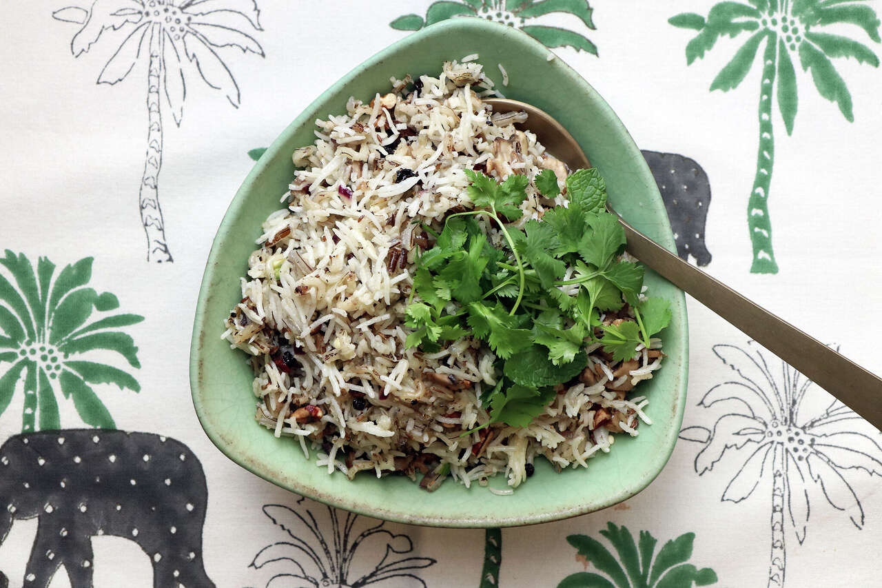 Mushroom and wild rice pilaf brings earthy flavor to the fall table