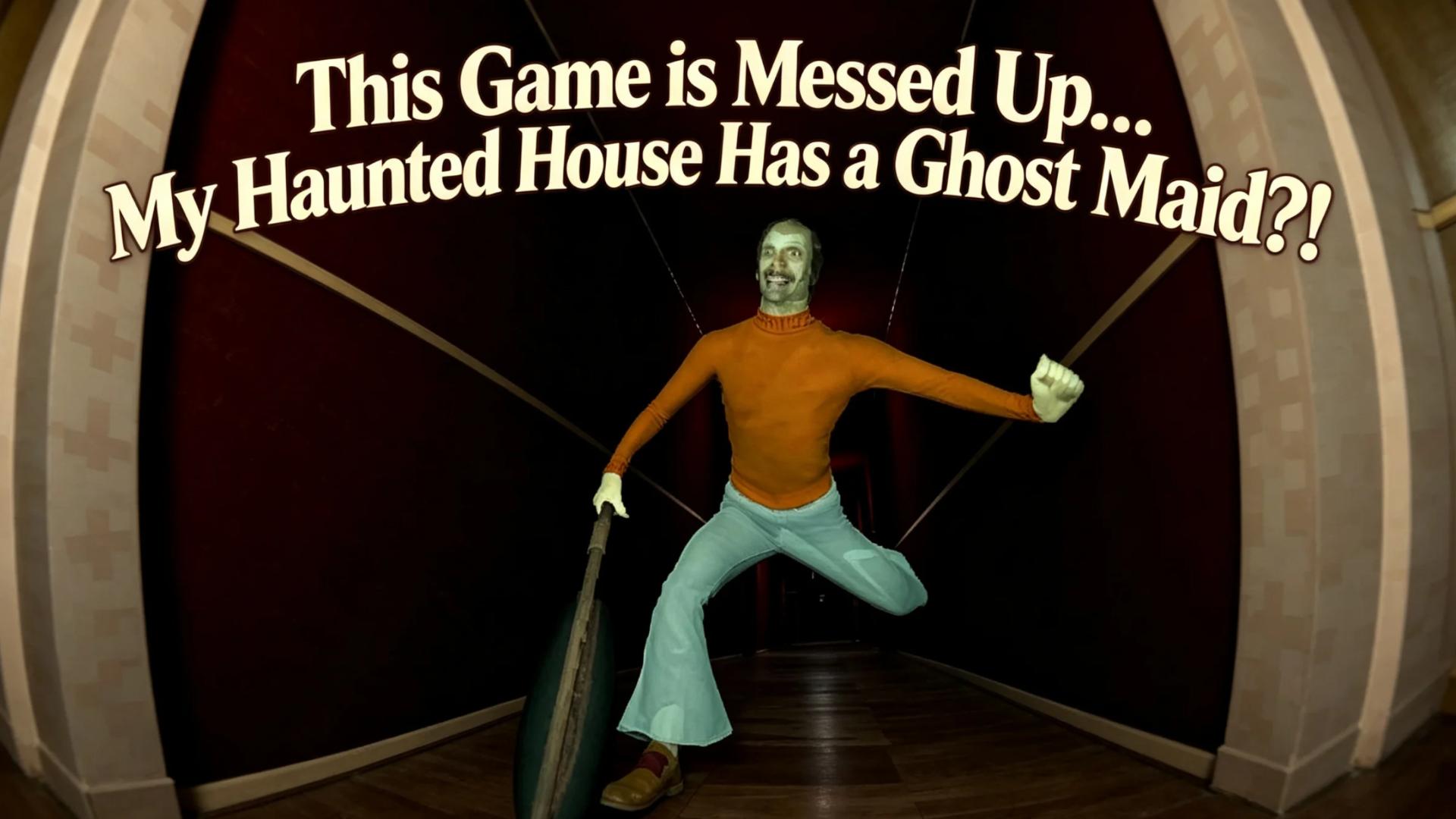 Strange encounters with a ghost maid inside my in-game haunted house