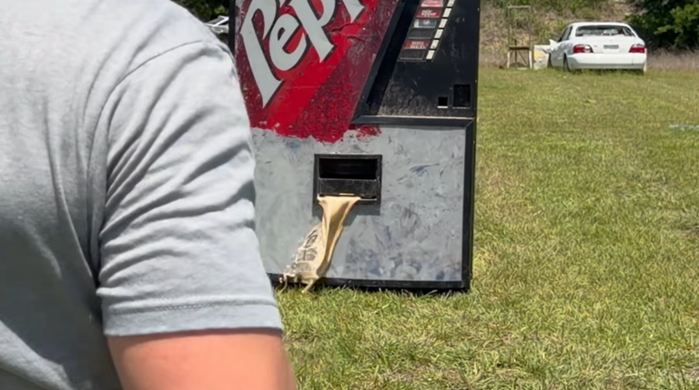 Can a vending machine stop a bullet?