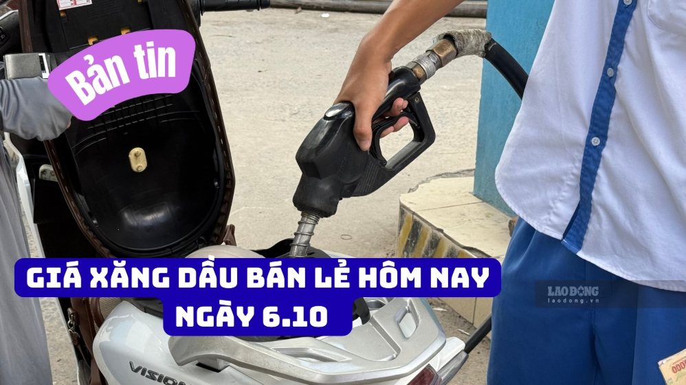Giá xăng dầu bán lẻ ngày 6.10 tại hệ thống PVOIL