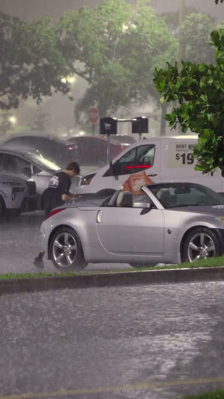 Forecast Called For Rain But It Looks Like He Did Not Knew