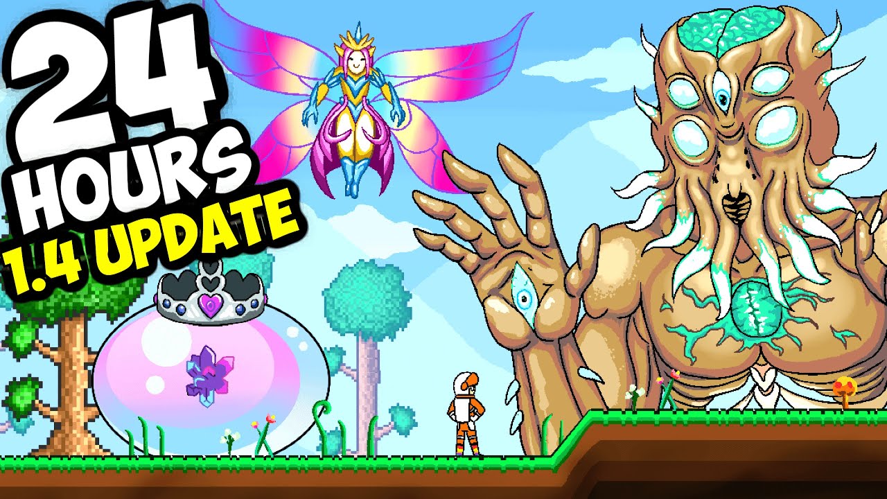 I played Terraria for 24 hours straight (1.4 update)