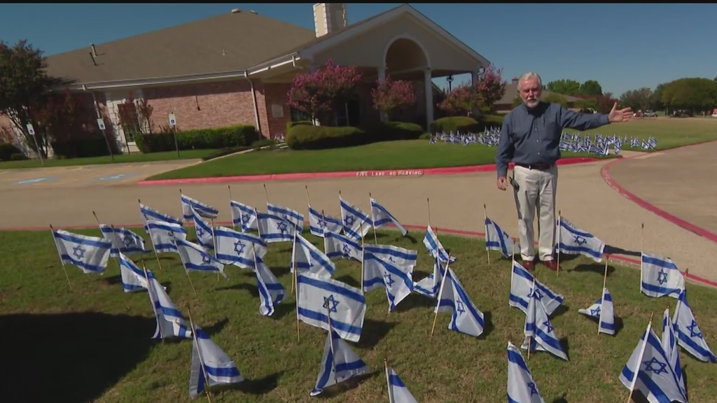 1,200 Israeli flags vandalized outside church in McKinney, Texas, ahead of Oct. 7 observance