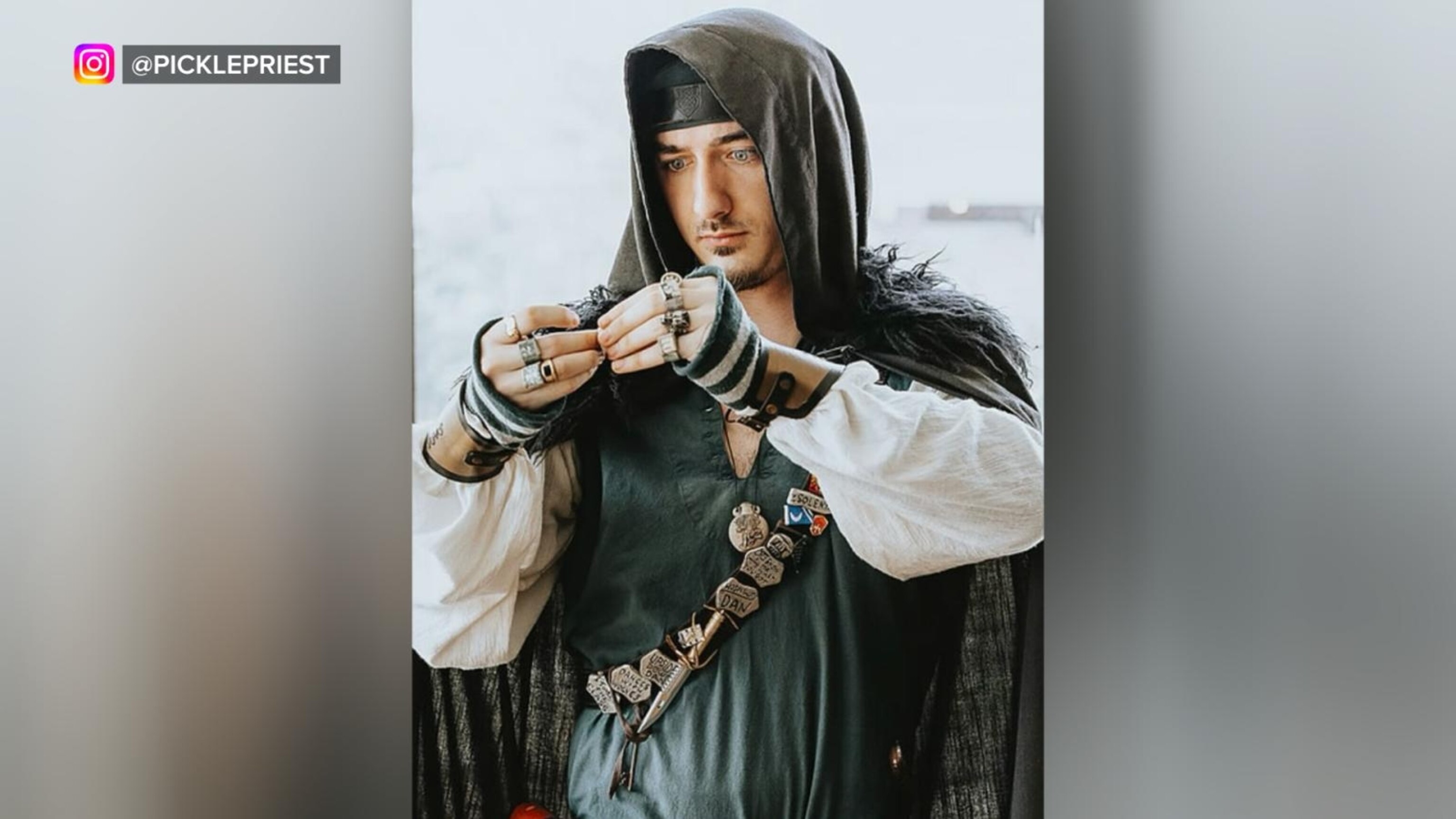 Viral 'Pickle Priest' blesses the Renaissance faire