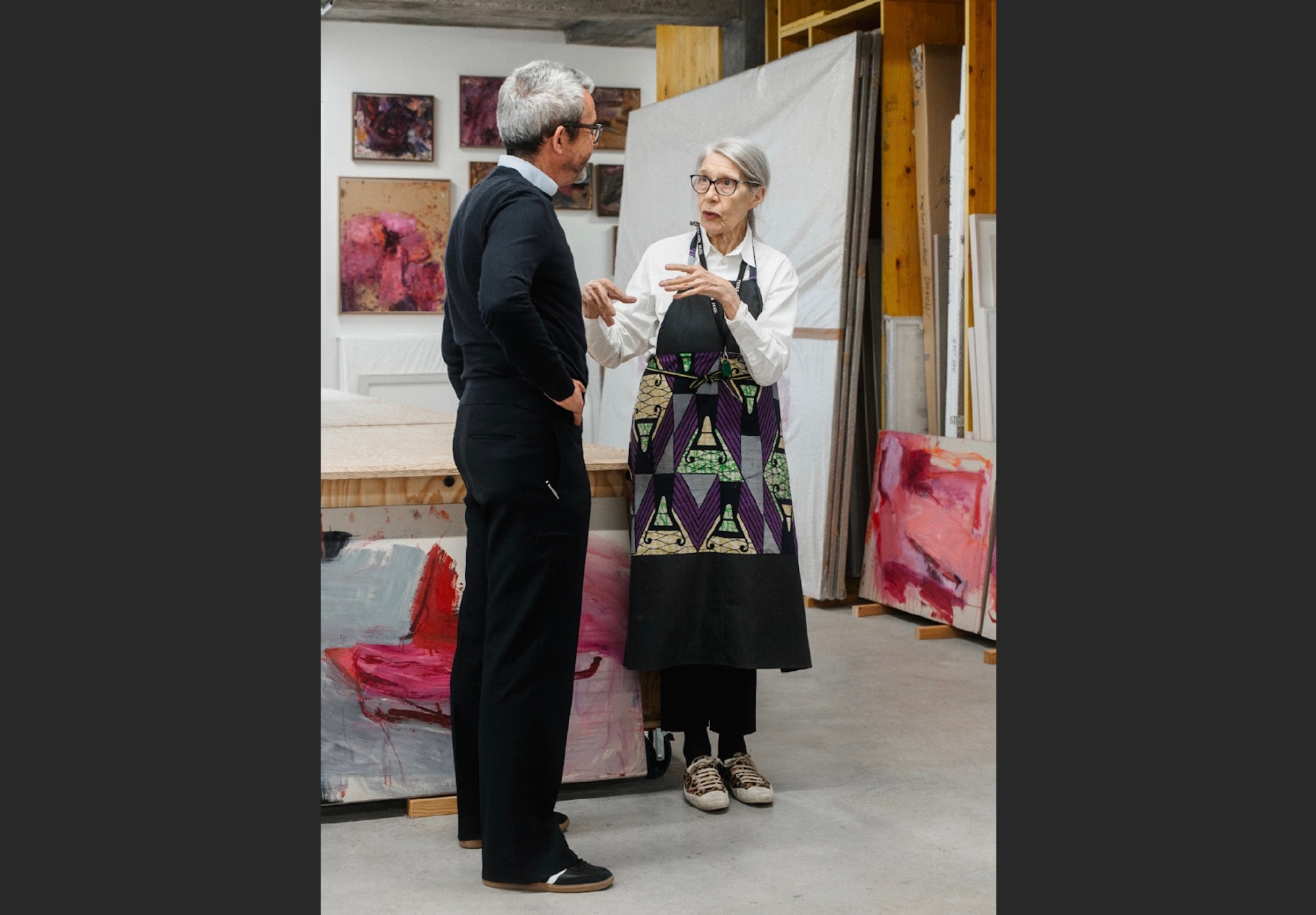 Martha Jungwirth's abstractions animate AKRIS's spring 2026 collection