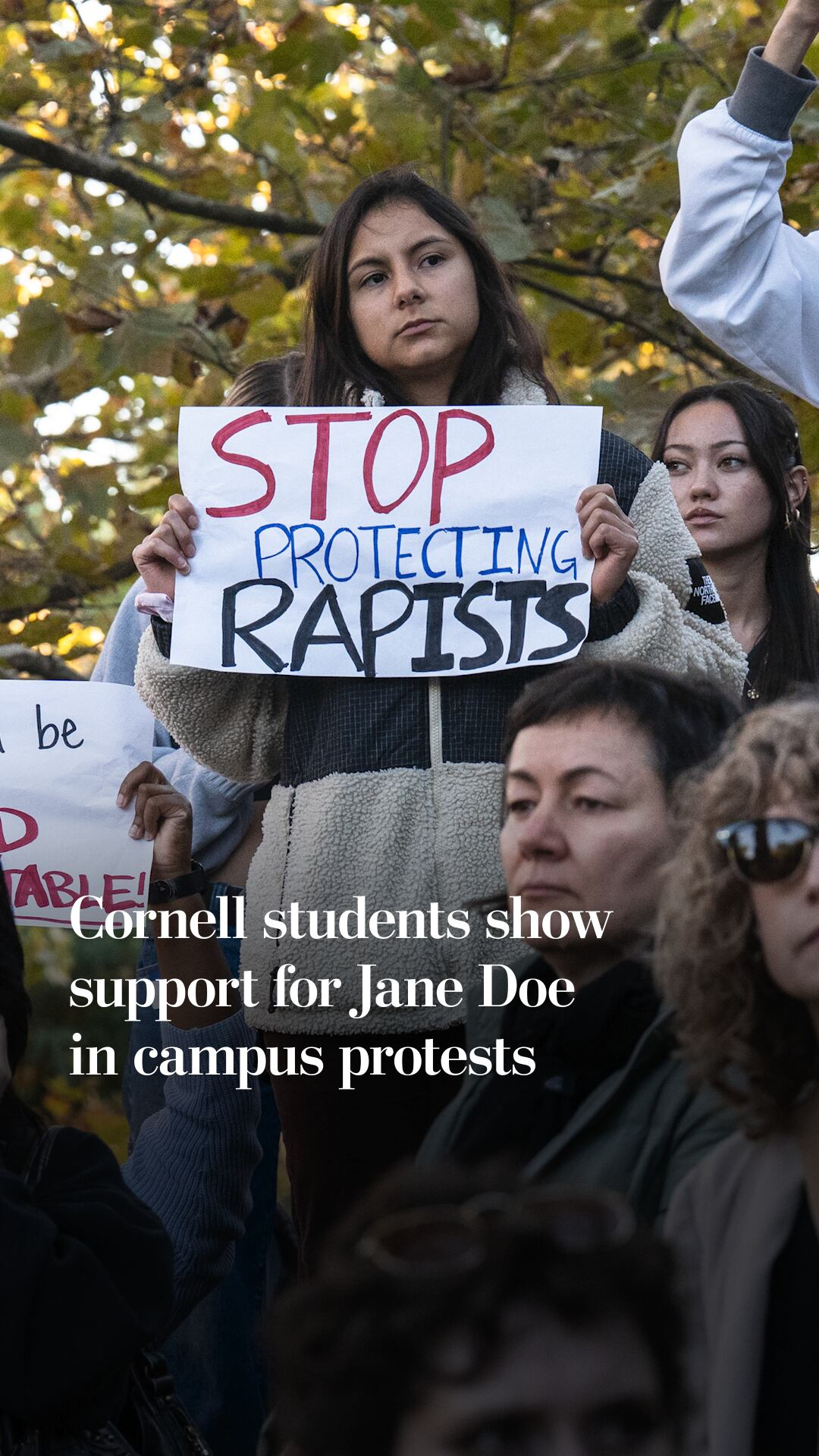 Cornell students show support for Jane Doe in campus protests