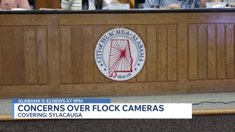Flock camera concerns presented before Sylacauga City Council