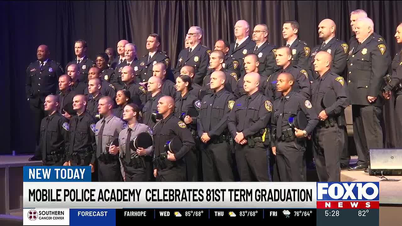 ‘Definitely been a ride’ – new recruits graduate Mobile Police Academy