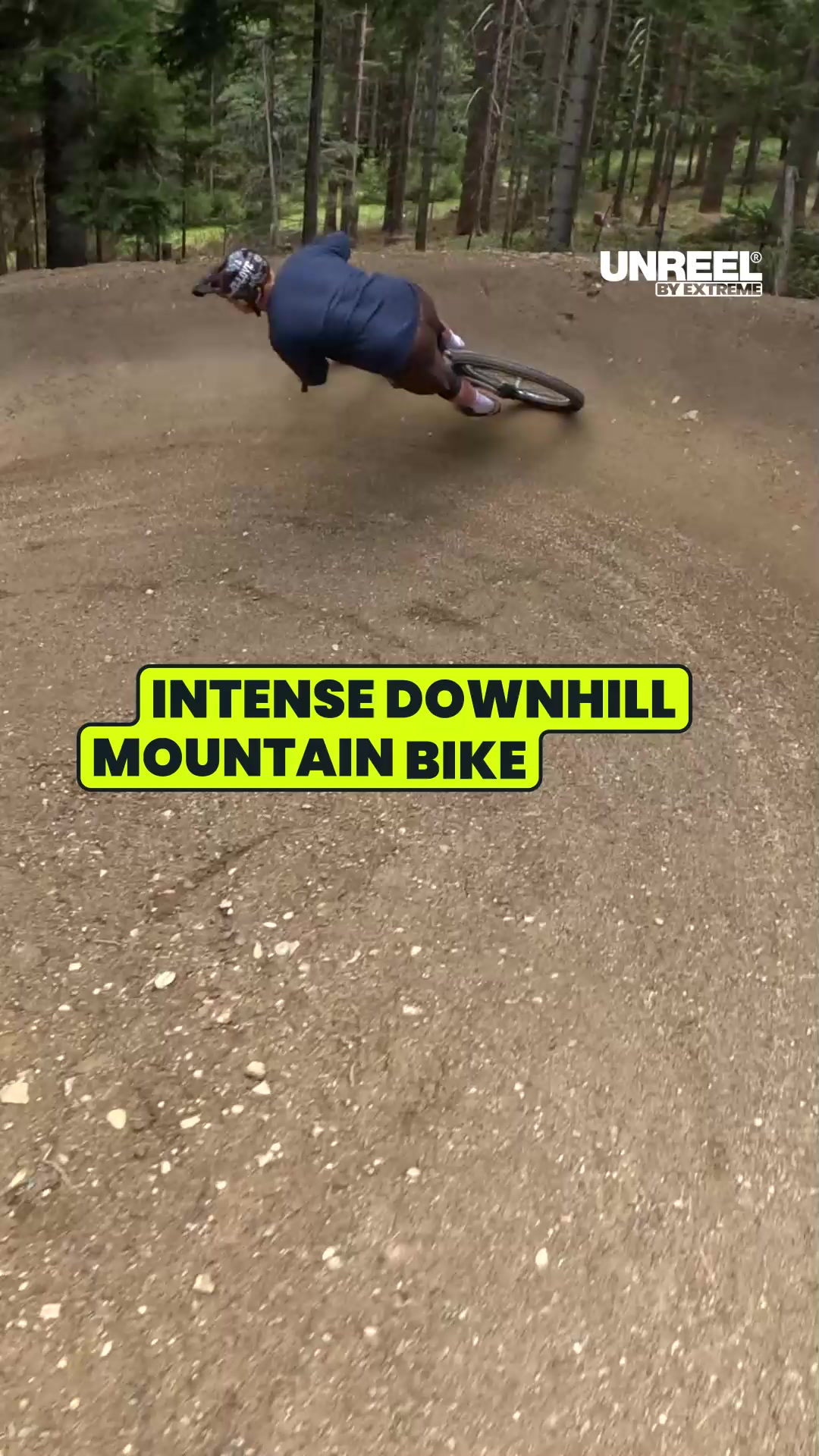 POV mountain biking challenge: Downhill thrills on a forest trail track!