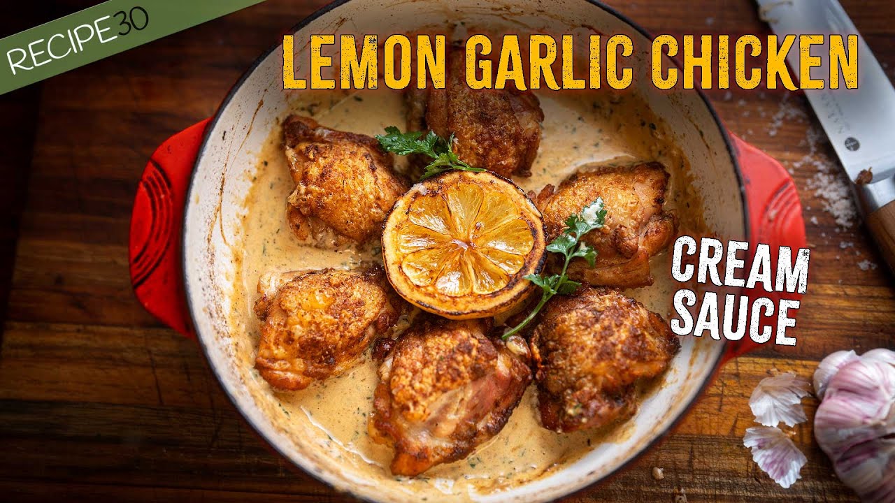 One-pan lemon garlic chicken magic