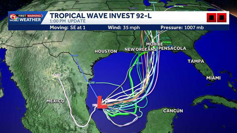 Tracking Invest 92L: Interactive storm radar, latest cone, models and ...