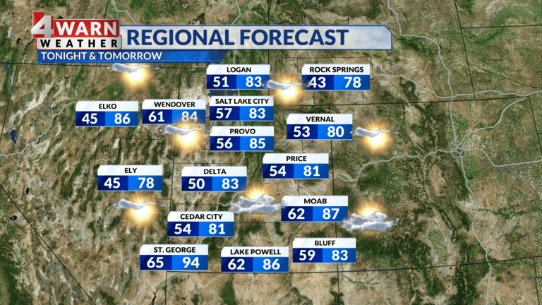 Utah weather: Clouds increase Tuesday afternoon with a few mountain ...