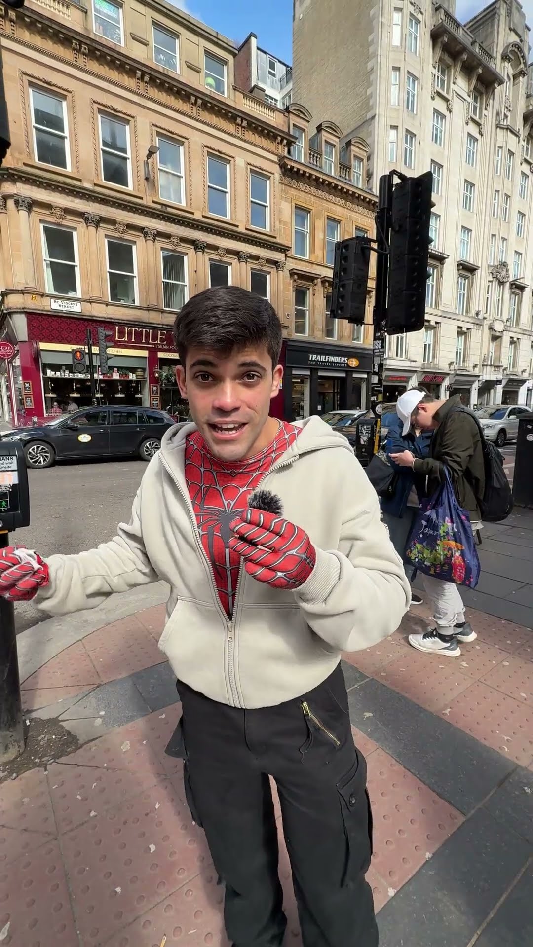 Exploring Spider-Man's secret Glasgow filming spots with RayNeo AR glasses!
