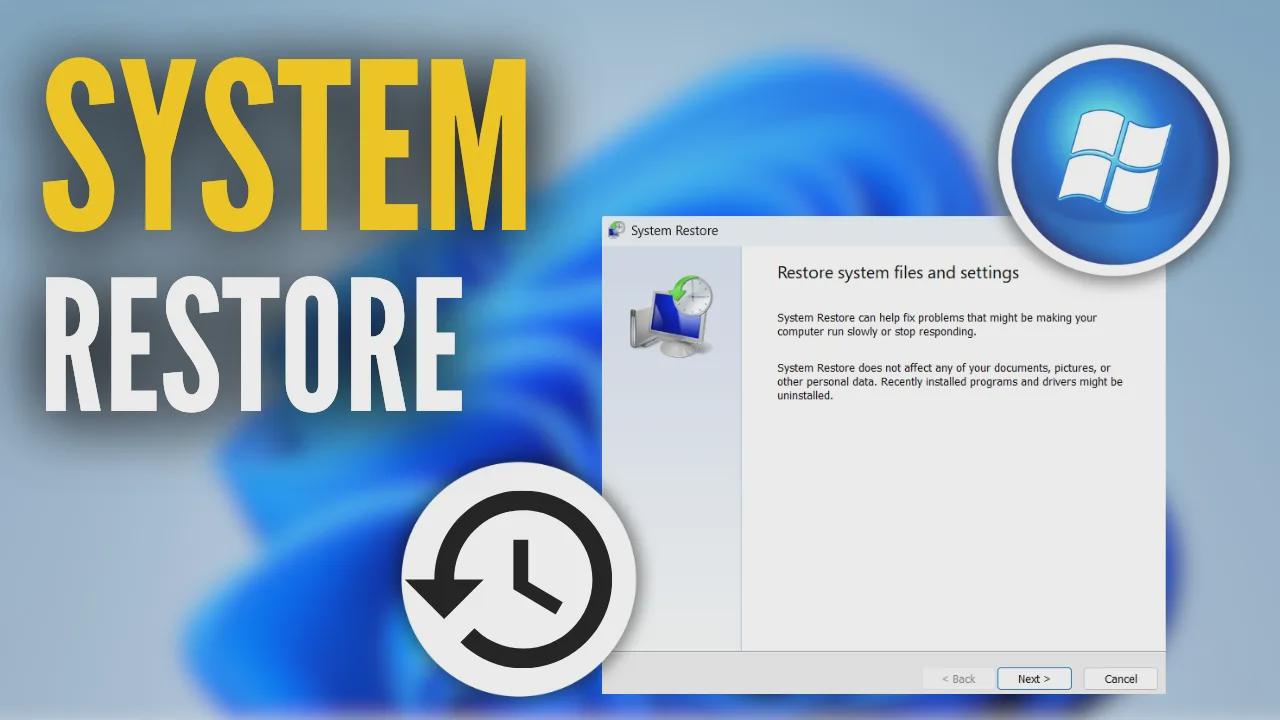 How to do a system restore on Windows 11
