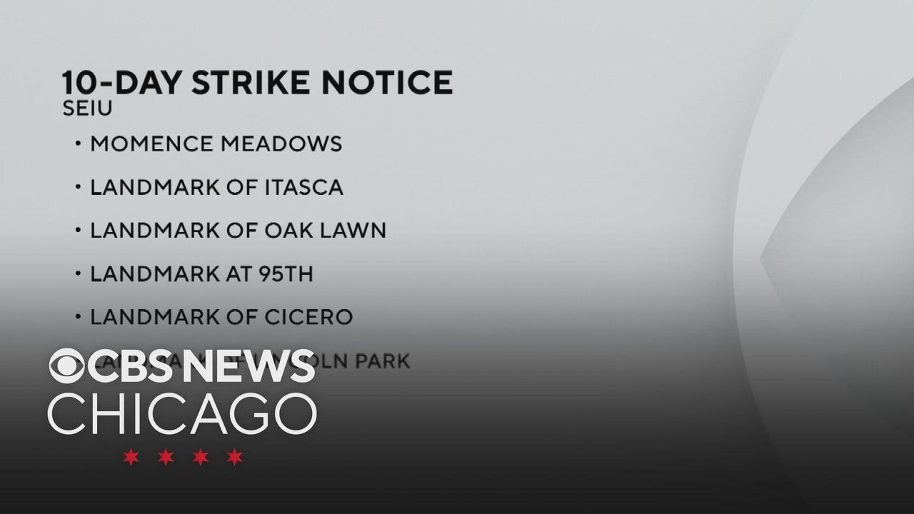 Workers at 6 Chicago area nursing homes set to go on strike on Oct. 16