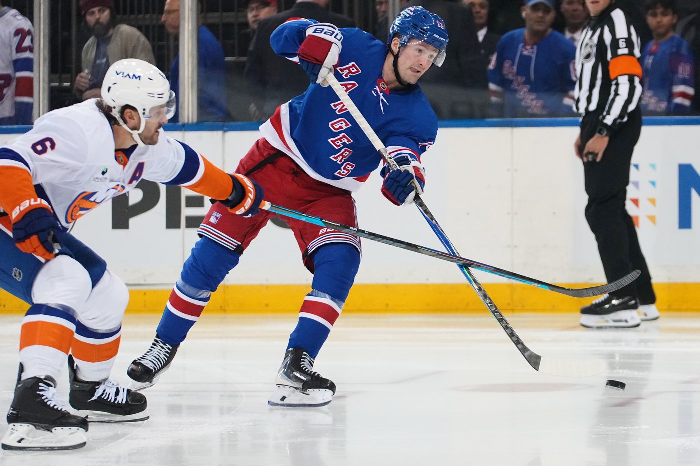 Alexis Lafrenière has a hat trick as the Rangers beat the Islanders for ...