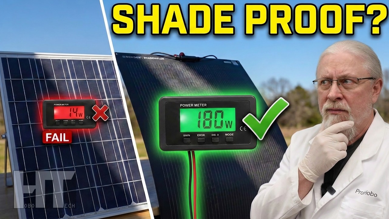 Renogy ShadowFlux 200W shade resistant fiberglass solar panel