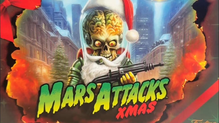Mars Attacks Christmas box opening delivers a fighter jet relic and ...