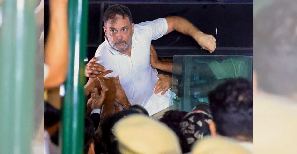 'Disgraceful': Tharoor slams govt over Rahul Gandhi's forcible detention