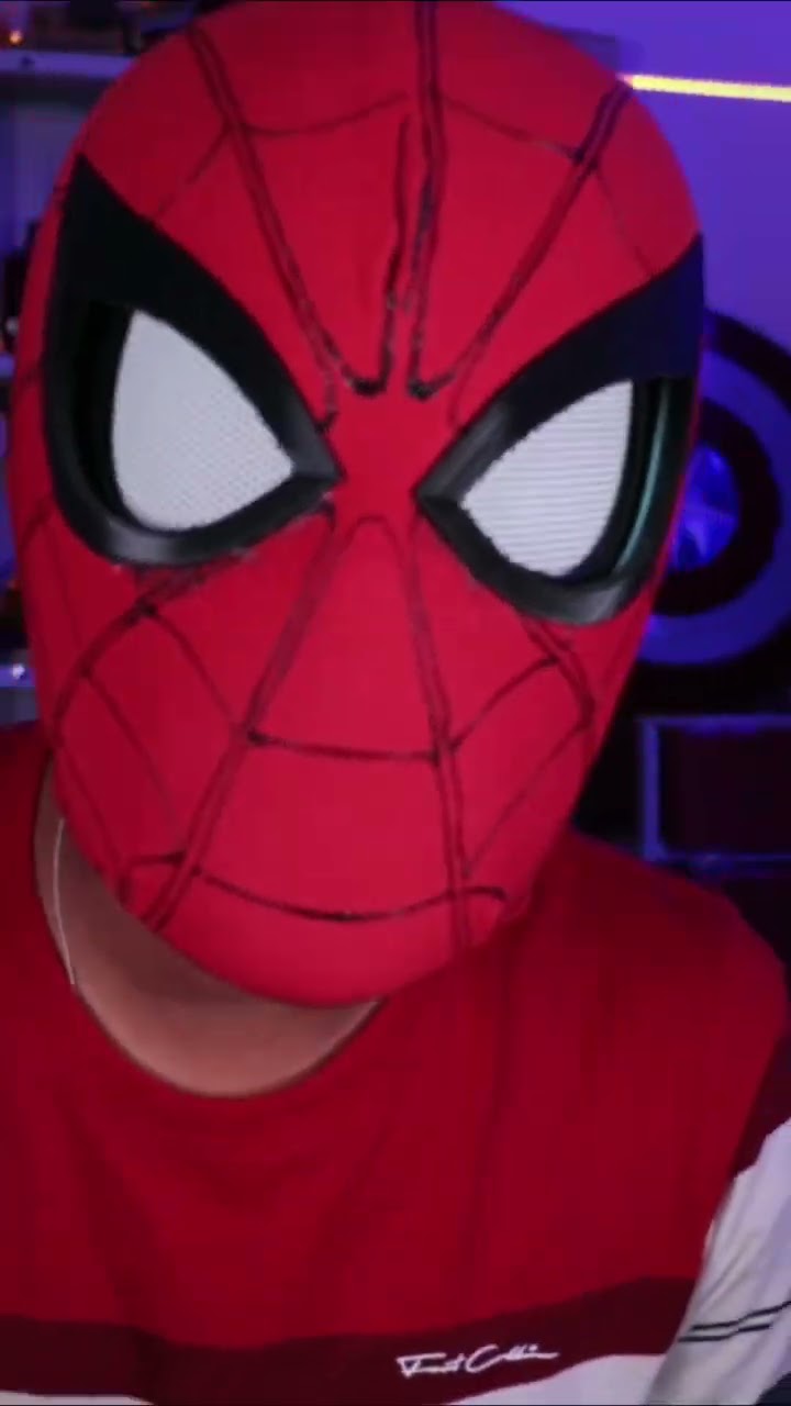Spiderman mask with moving eyes #shorts