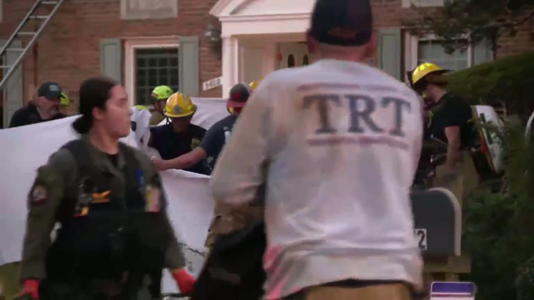 Utility worker rescued after being trapped in trench collapse in ...