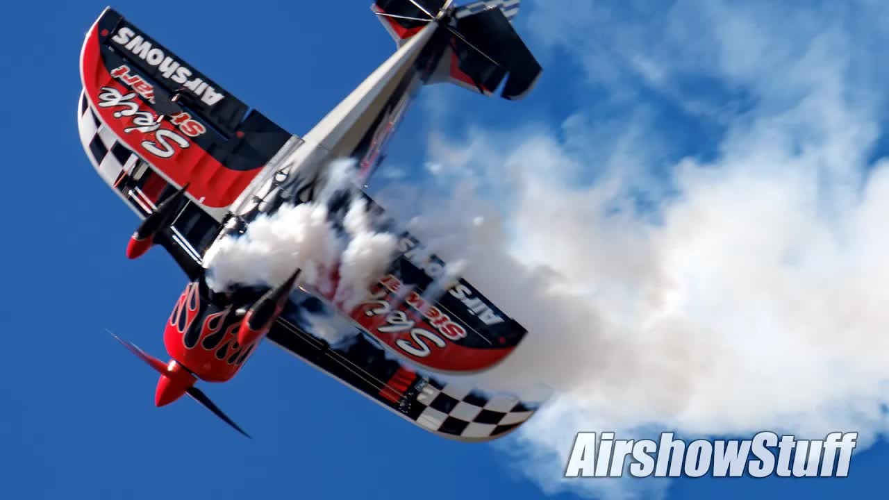 Watch 400 horsepower throw this 1,146-pound Pitts across the sky