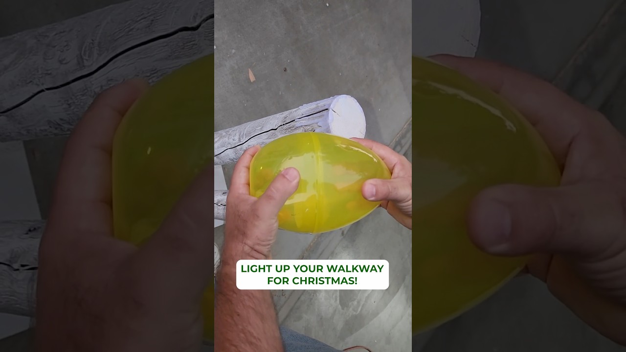 Light up your walkway for Christmas with this $1.25 hack! 🤯 #christmas ...