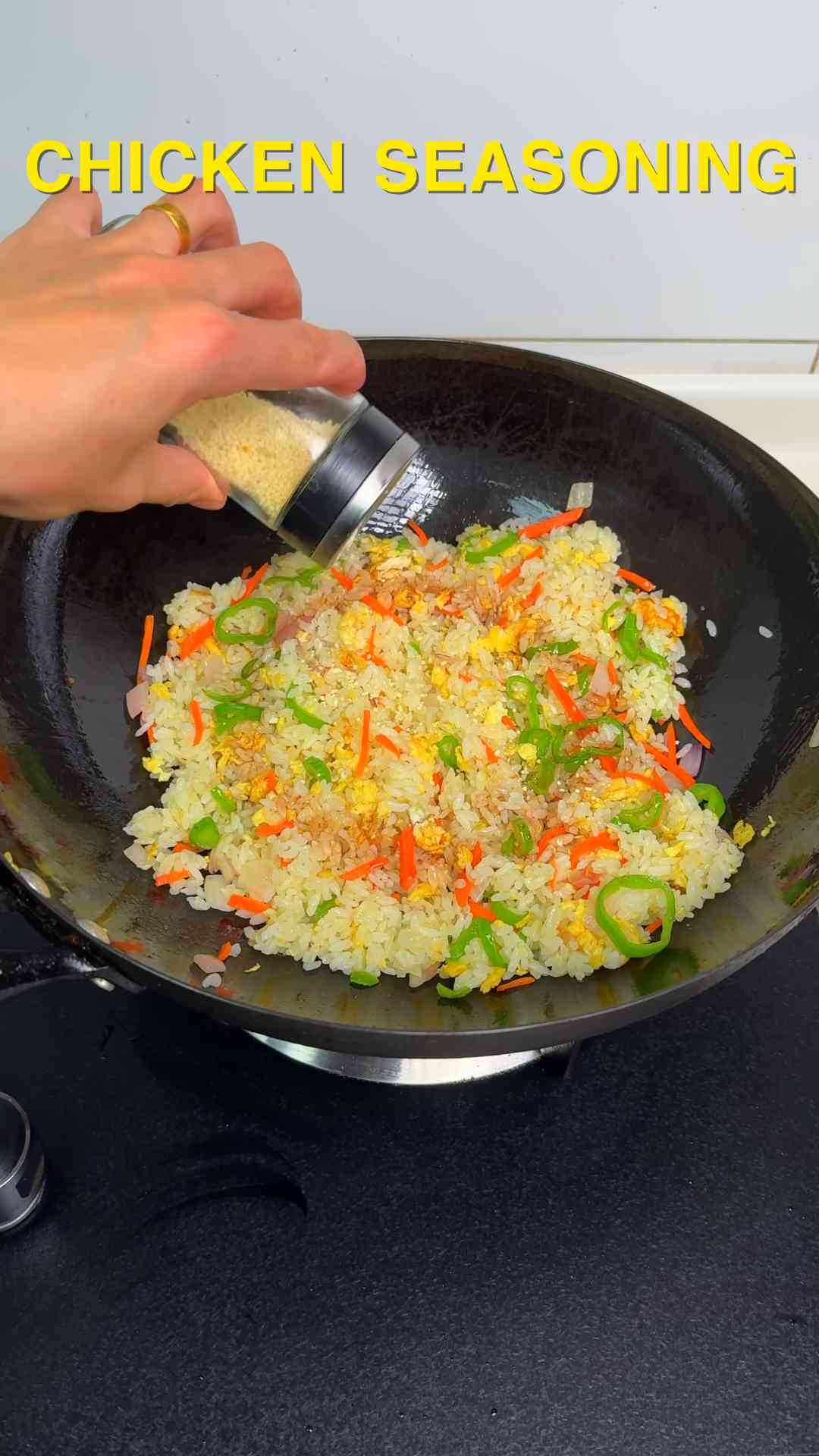 Easy vegetable egg fried rice recipe
